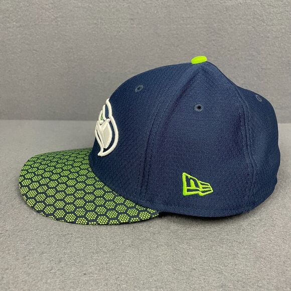 Seattle Seahawks Hat Men's 7.5 New Era 6-Panel Baseball Navy Green Football NFL - Picture 3 of 13